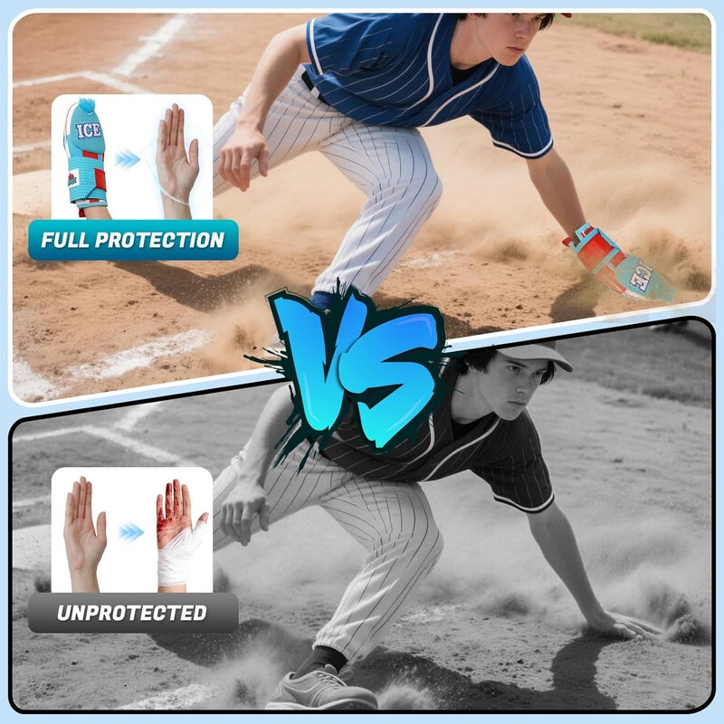 Big Crazy Baseball Sliding Mitt Youth and Adult, Drippy Drip Accessory, Flexible Breathable Durable, Funny Design - Image 5